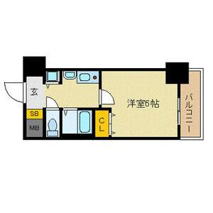 1K 間取り図