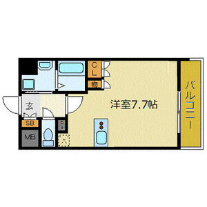 ワンルーム 間取り図