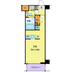 ワンルーム 間取り図