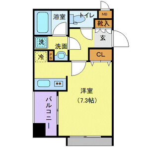 ワンルーム 間取り図