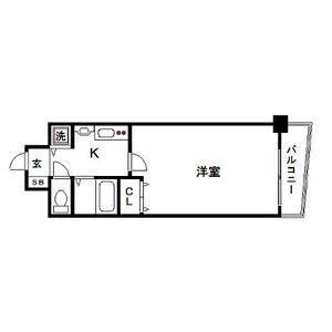 1K 間取り図