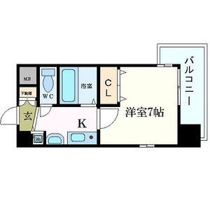 1K 間取り図