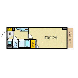 1K 間取り図