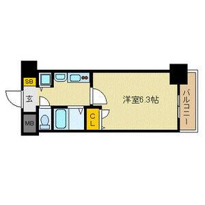 1K 間取り図