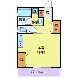 ワンルーム 間取り図