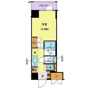 1K 間取り図