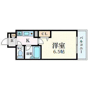 1K 間取り図