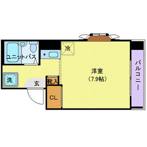 ワンルーム 間取り図