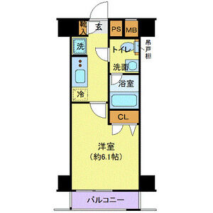 1K 間取り図