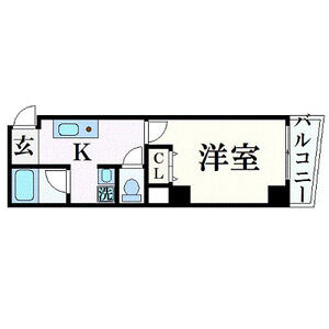 1K 間取り図