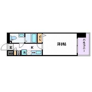 1K 間取り図