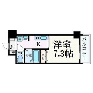 1K 間取り図