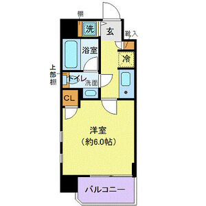 1K 間取り図