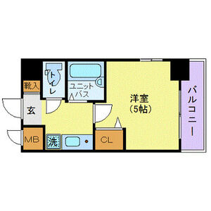 1K 間取り図