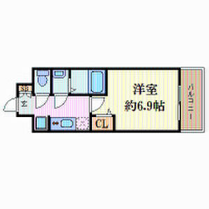 1K 間取り図