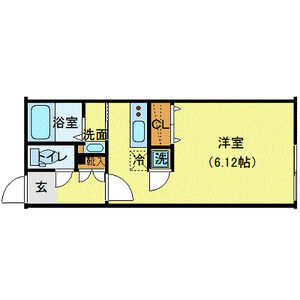 ワンルーム 間取り図