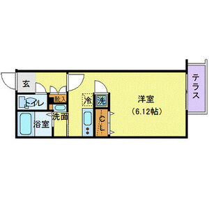 ワンルーム 間取り図