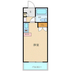 ワンルーム 間取り図