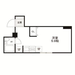 ワンルーム 間取り図