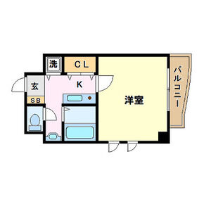 1K 間取り図