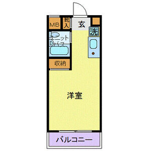 ワンルーム 間取り図