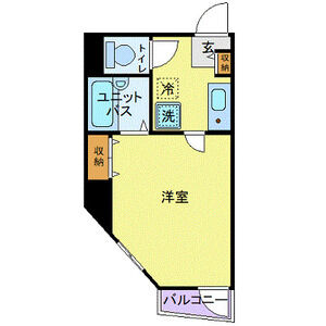 1K 間取り図