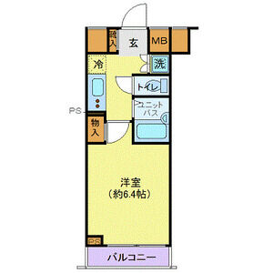 1K 間取り図