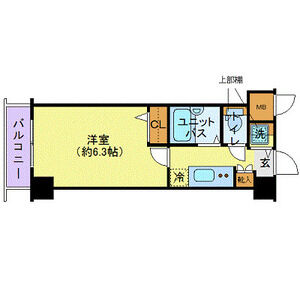 1K 間取り図