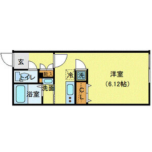 ワンルーム 間取り図