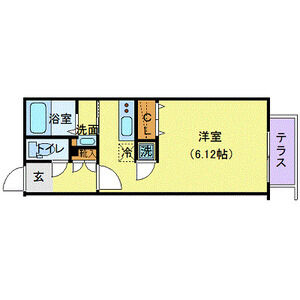 ワンルーム 間取り図