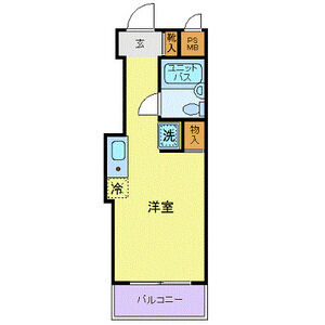 ワンルーム 間取り図