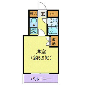 1K 間取り図