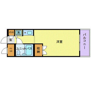 ワンルーム 間取り図