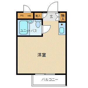 ワンルーム 間取り図