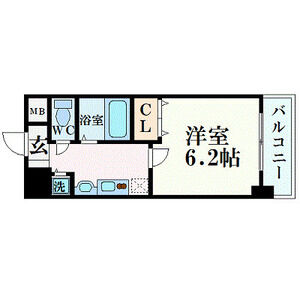 ワンルーム 間取り図