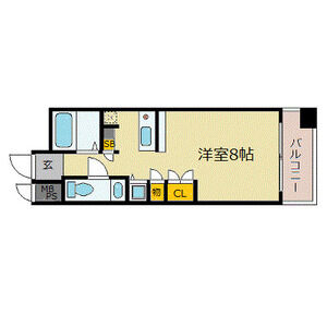 ワンルーム 間取り図