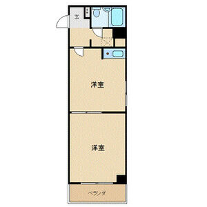 1DK 間取り図