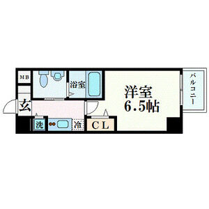 1K 間取り図