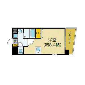 1K 間取り図