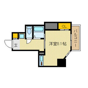 ワンルーム 間取り図