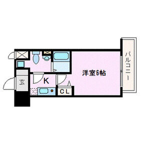 1K 間取り図