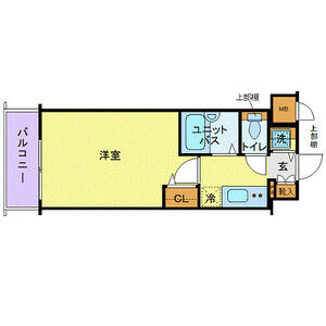 1K 間取り図
