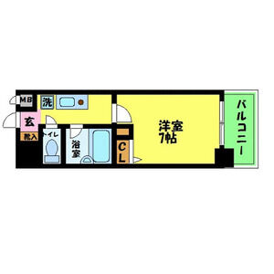 1K 間取り図