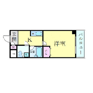 1K 間取り図
