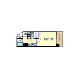 1K 間取り図