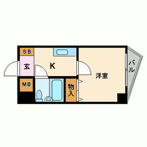 1K 間取り図