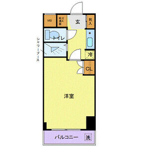 1K 間取り図