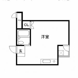 ワンルーム 間取り図