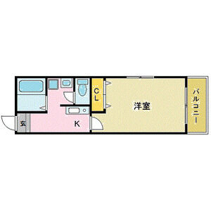 1K 間取り図