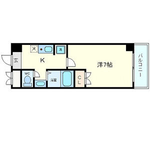 1K 間取り図